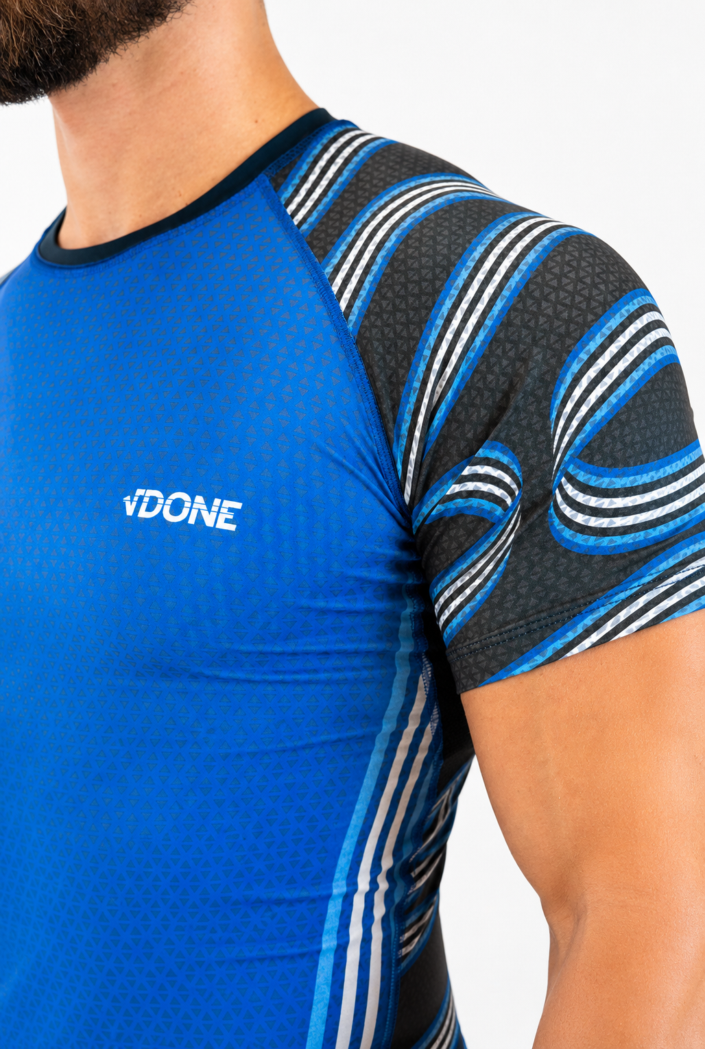 T-shirt Compressor Triangle Blue