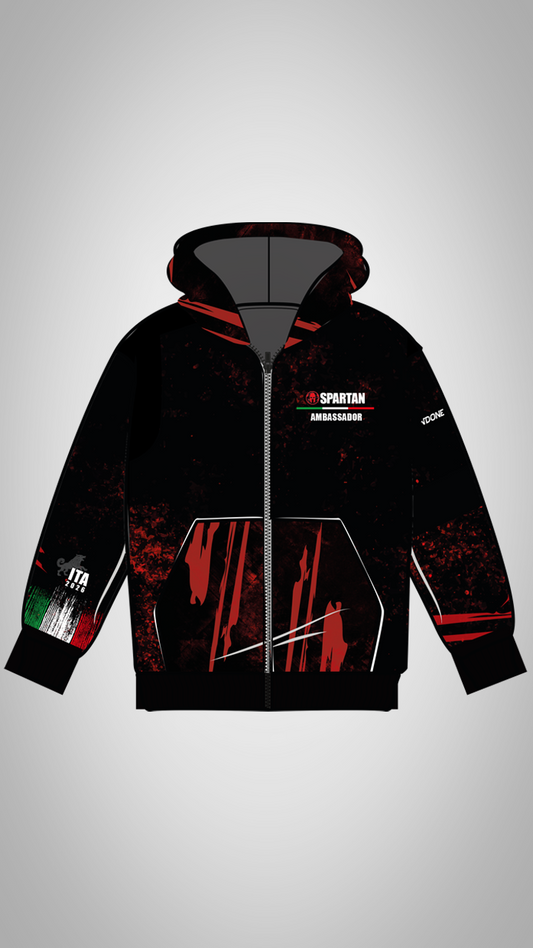 Felpa Cappuccio + Zip Brand Ambassador Uomo/Donna 2026