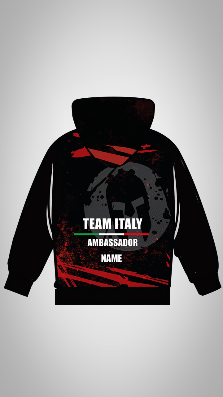 Felpa Cappuccio + Zip Brand Ambassador Uomo/Donna 2026